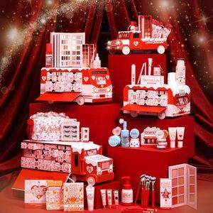 Festive Red and White Party Decoration Set